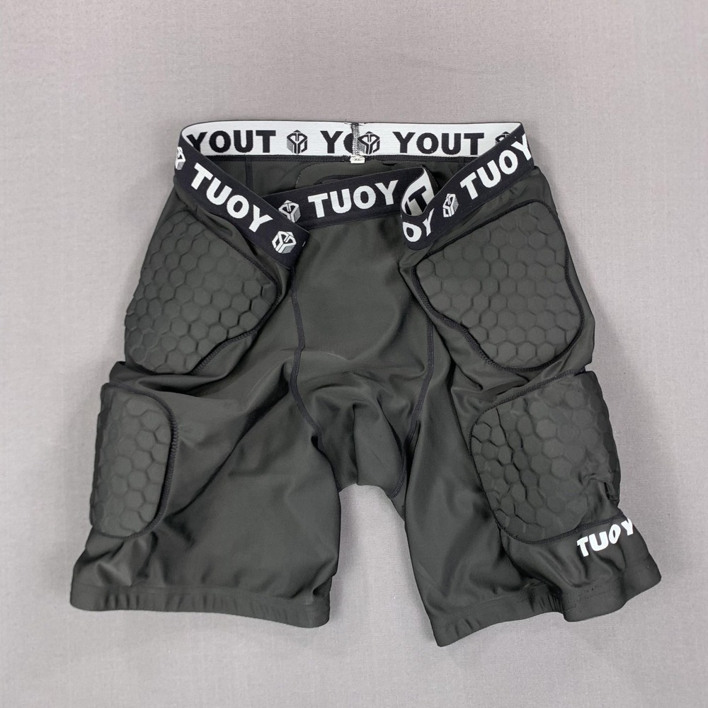 TUOY Padded Compression‎ Shorts Mens XL Football Protective Gear Hex Pads Sports